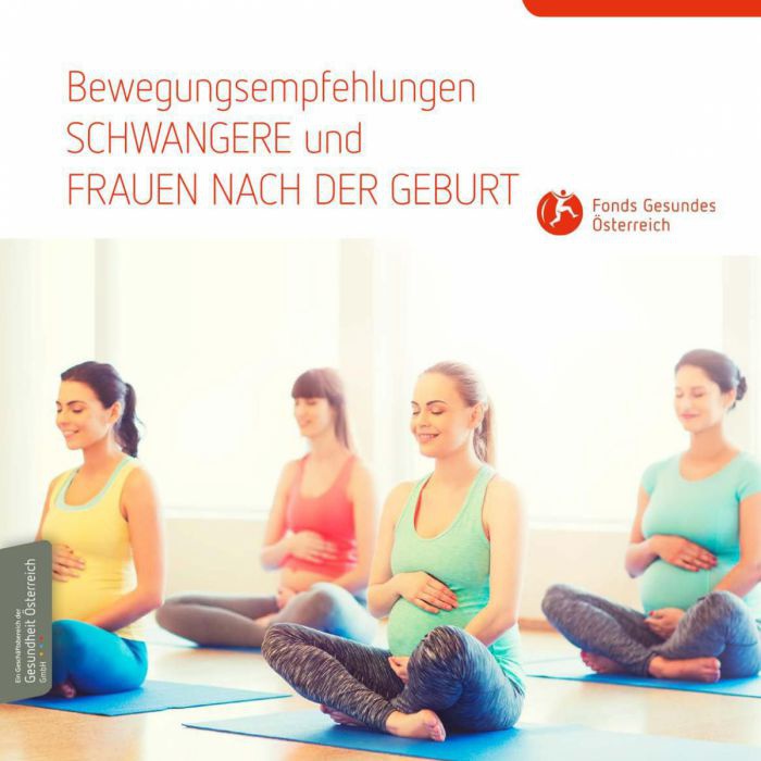 Auf dem Cover sieht man vier schwangere Frauen bei Atemübungen.