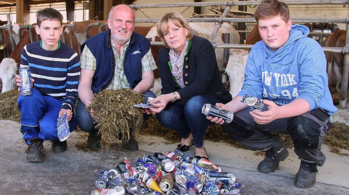 Schüler Markus Brandstetter, Fachlehrer Ing. Hans Rigler, Bildungs-Landesrätin Mag. Barbara Schwarz und Schüler Bernhard Kilian im Schulstall an der Landwirtschaftlichen Fachschule Warth. Foto: Jürgen Mück Schüler Markus Brandstetter, Fachlehrer Ing. Hans Rigler, Bildungs-Landesrätin Mag. Barbara Schwarz und Schüler Bernhard Kilian im Schulstall an der Landwirtschaftlichen Fachschule Warth. Foto: Jürgen Mück