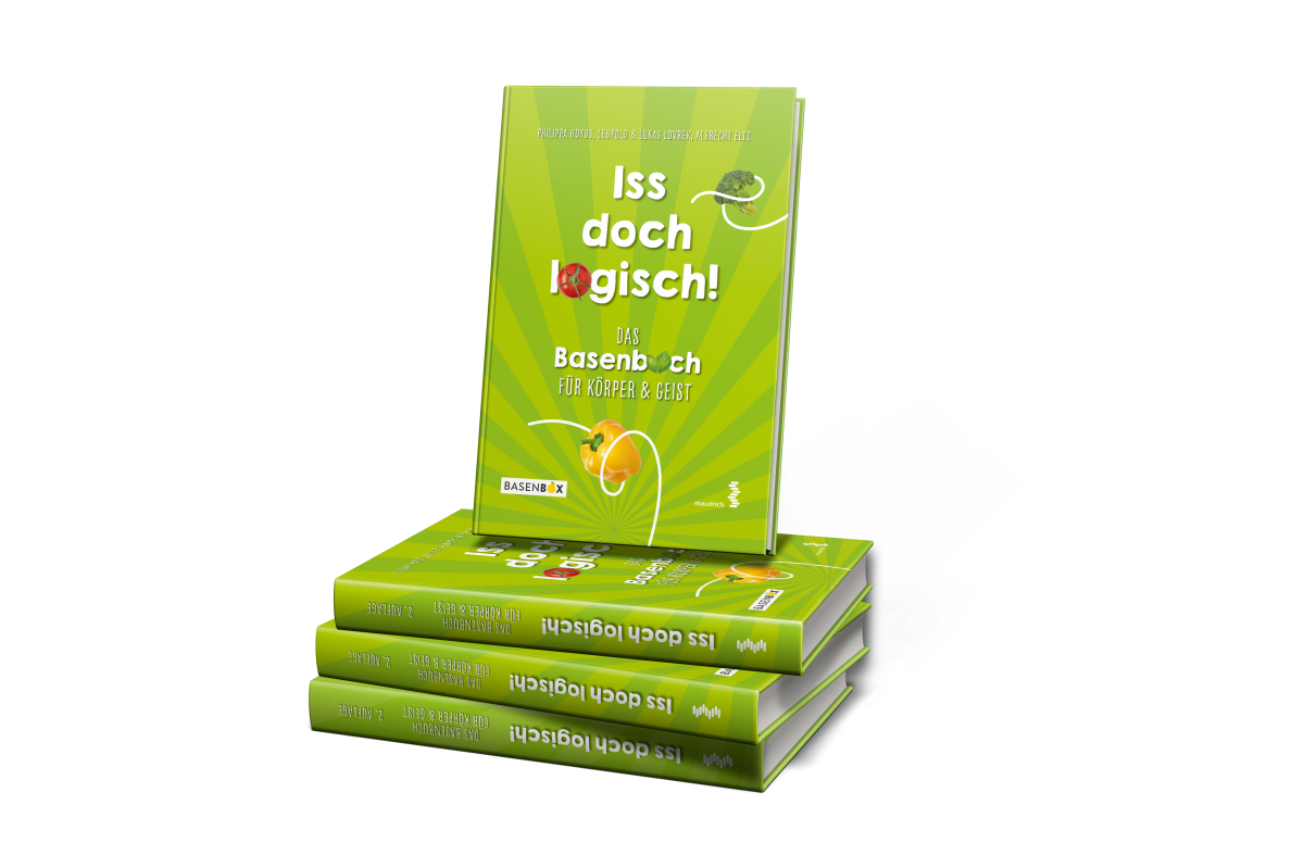 Ein Stapel hellgrüner Bücher mit dem Titel 